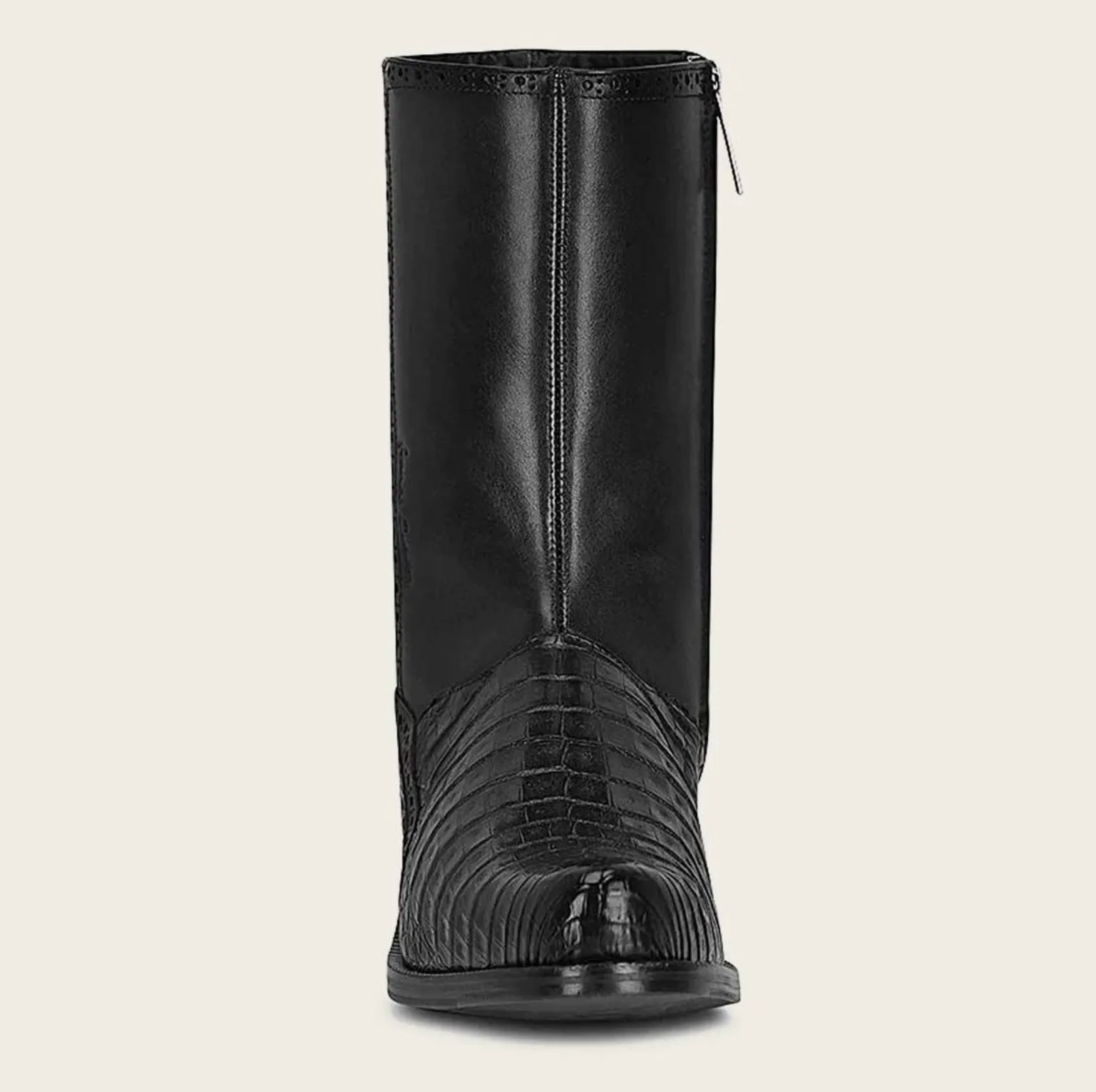 Men’s Cuadra Black Caiman Belly Ankle Boots FC656