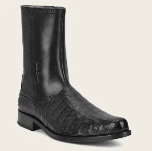 Men’s Cuadra Black Caiman Belly Ankle Boots FC656