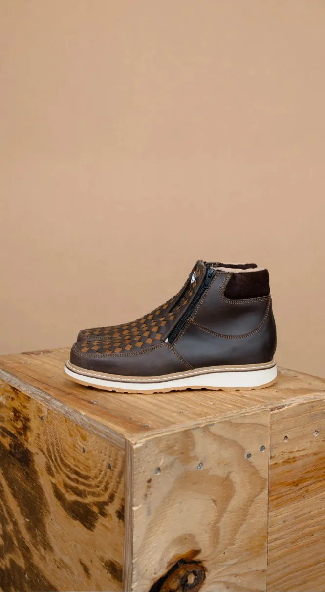 Men’s Rock’Em Cafe Crazy Tejido Botines Artesanales