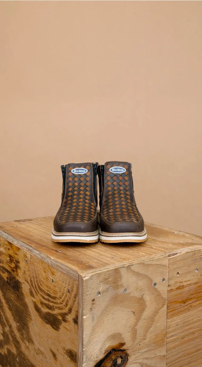 Men’s Rock’Em Cafe Crazy Tejido Botines Artesanales