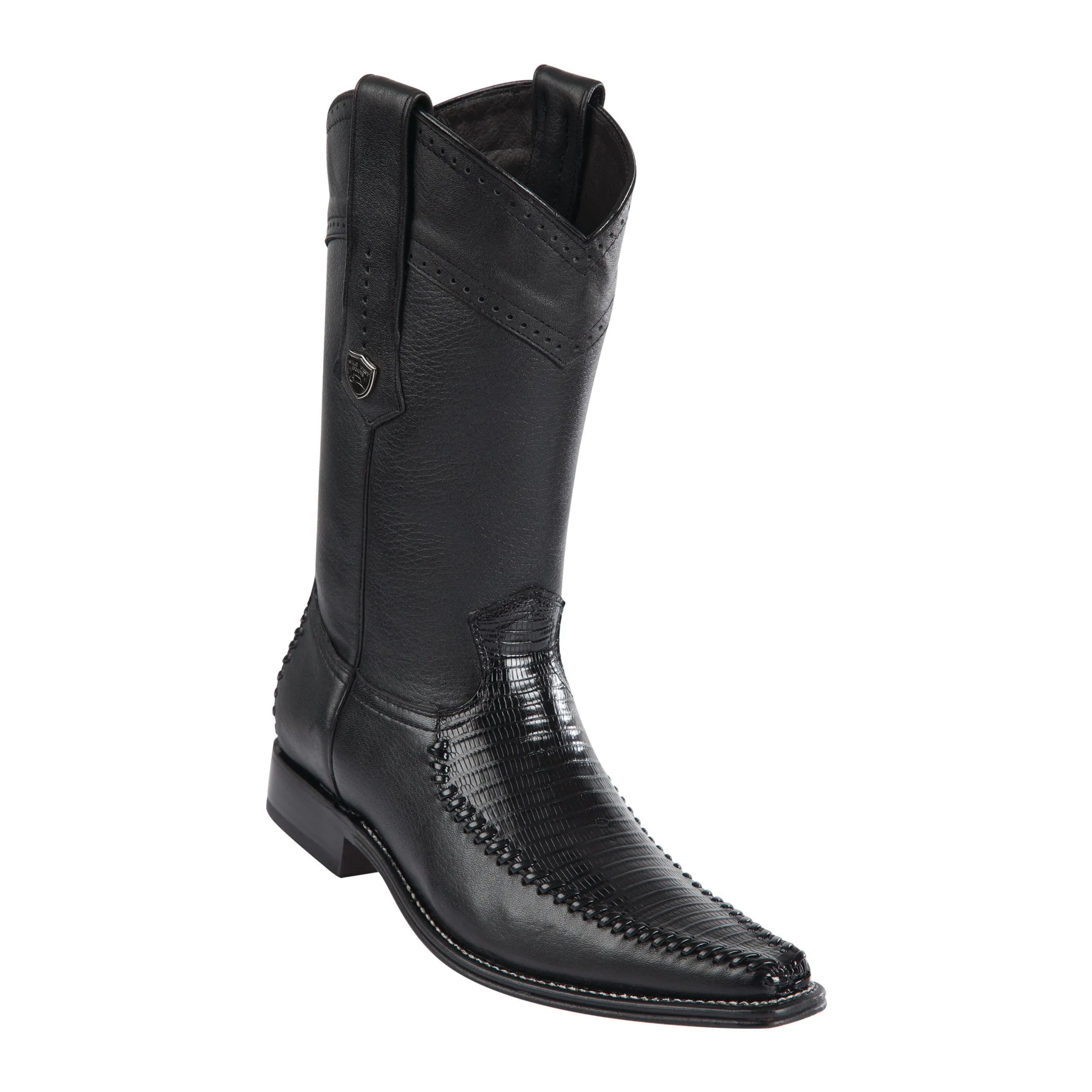 Men's Wild West Teju With Deer Boots European Square Toe