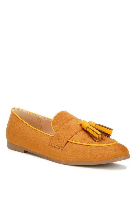 Micro Suede Tassel Loafers