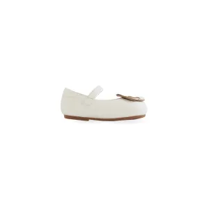 Mini Bloom Ballerina Flats in Hana White