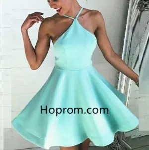 Mint Simeple Homecoming Dress, Open Back Homecoming Dress