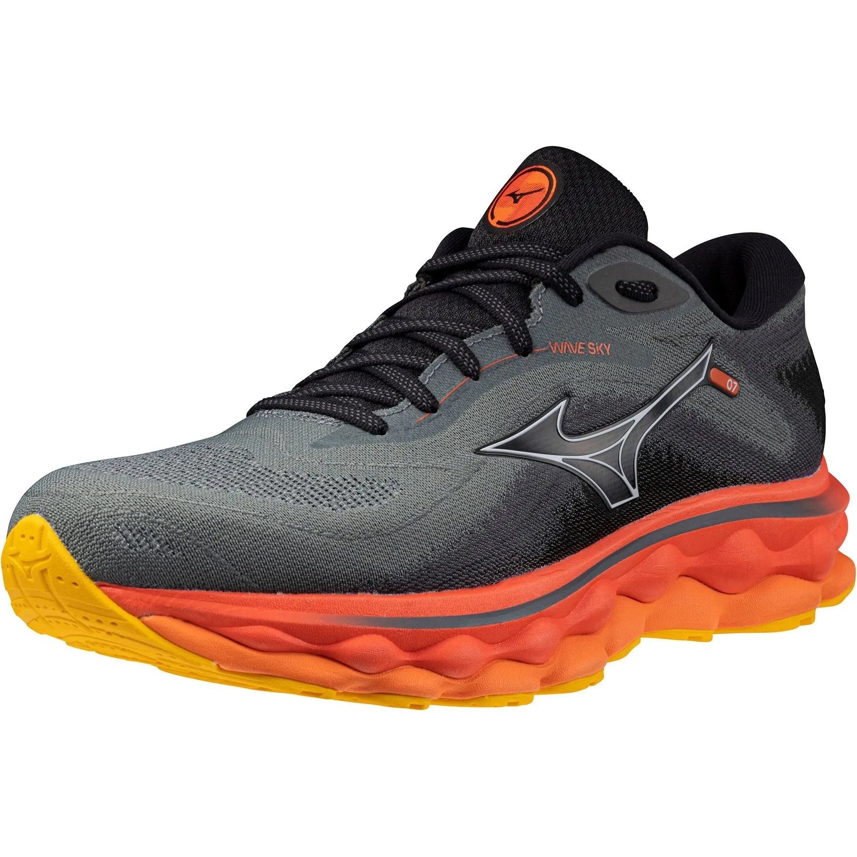 Mizuno Wave Sky 7 Mens Running Shoes - Grey