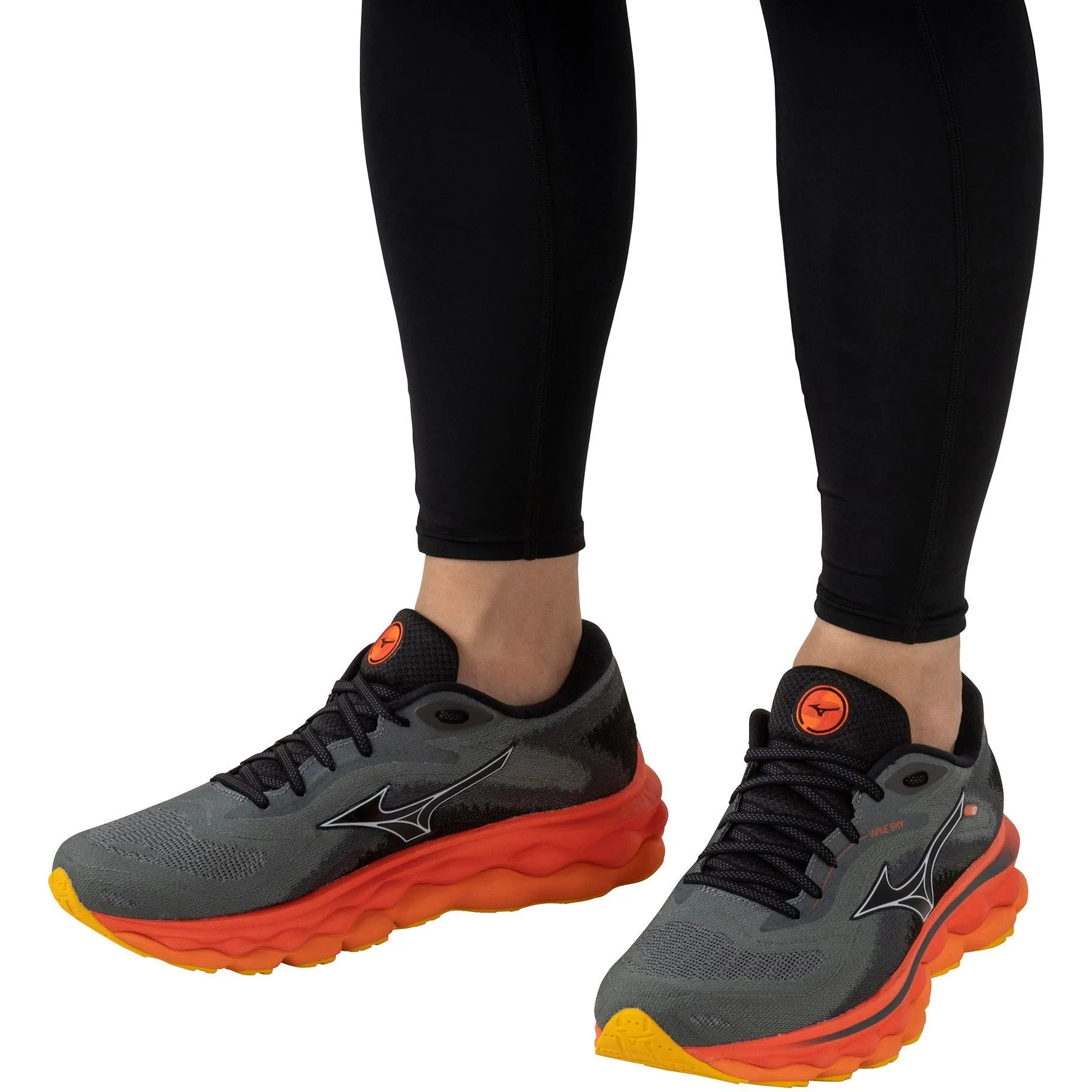 Mizuno Wave Sky 7 Mens Running Shoes - Grey