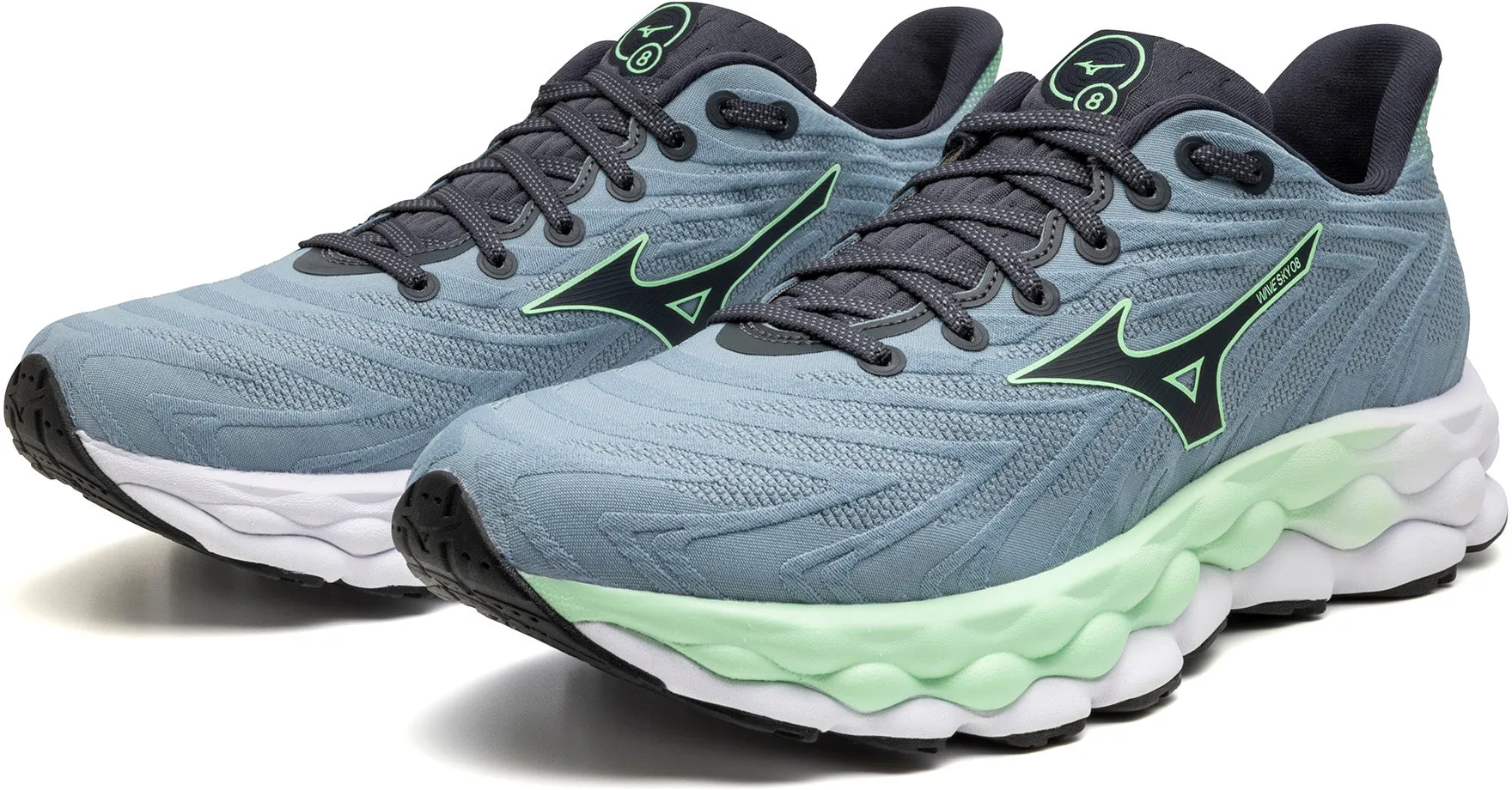 Mizuno Wave Sky 8 Mens Running Shoes - Blue