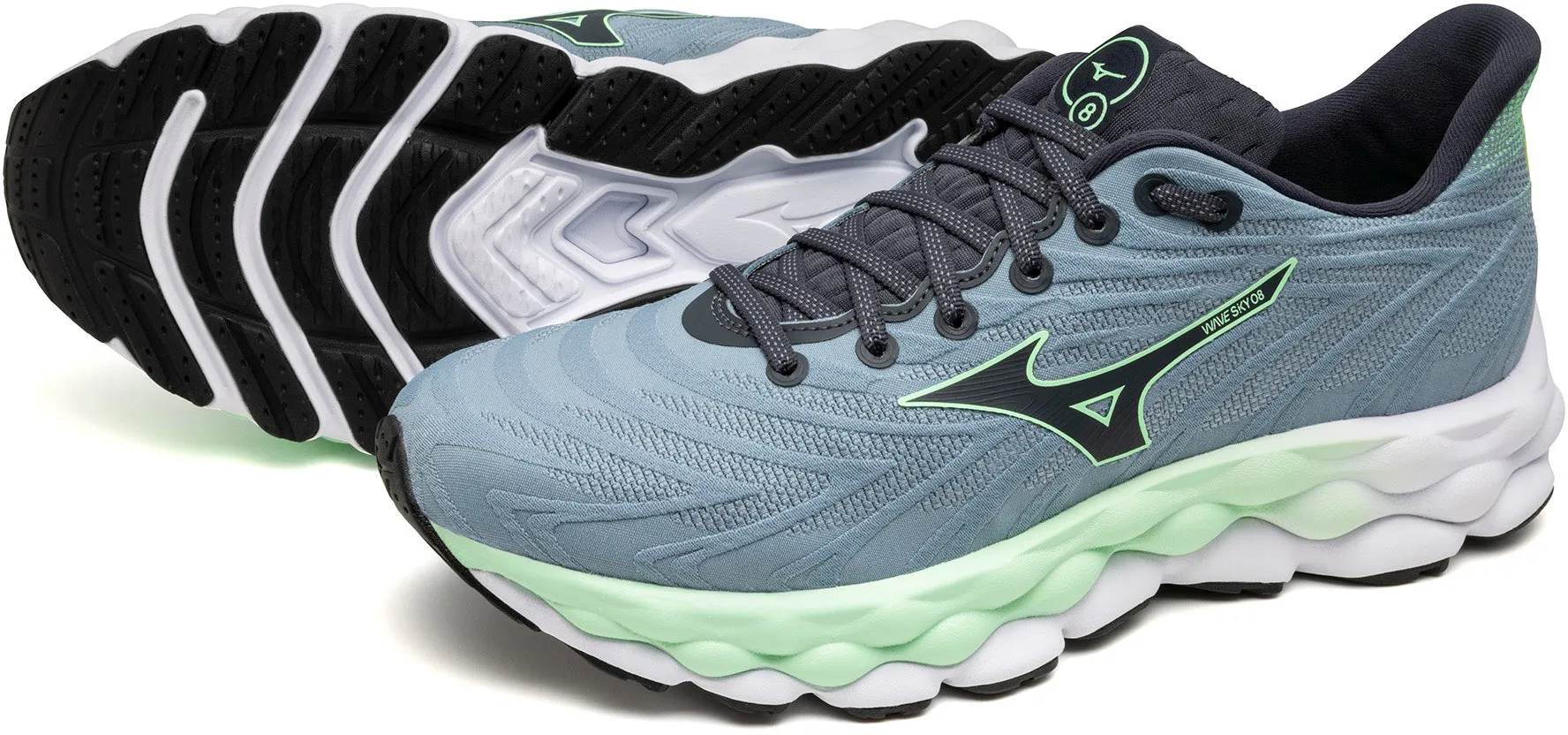 Mizuno Wave Sky 8 Mens Running Shoes - Blue