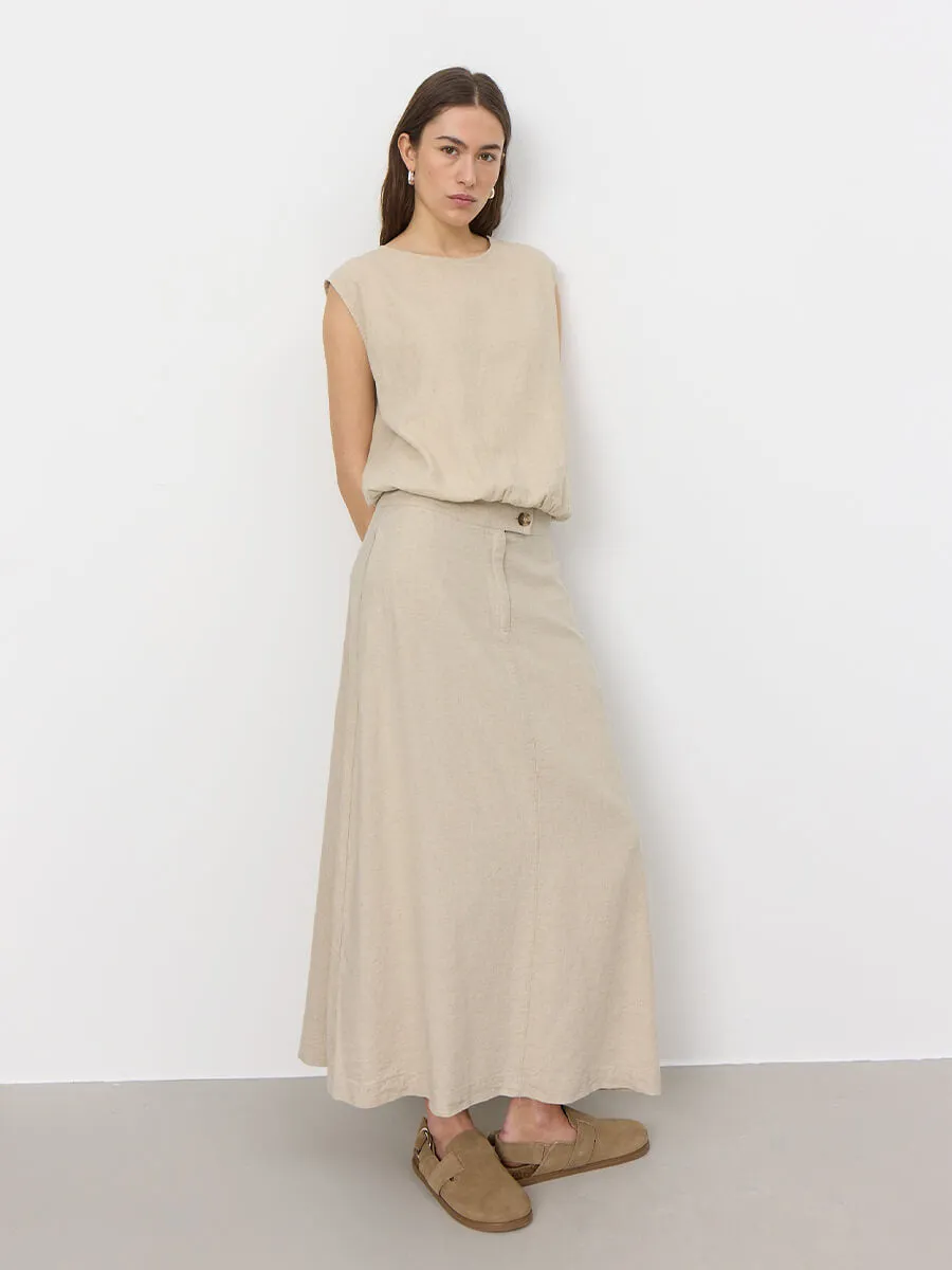 Naja 22 Skirt - Island Fossil Melange