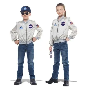NASA Silver Flight Jacket Child Costume