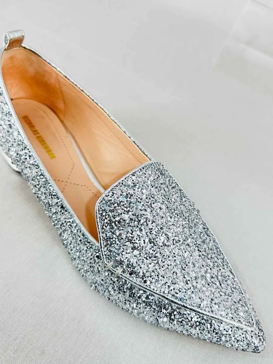 NICHOLAS KIRKWOOD Beya Silver Flats 39