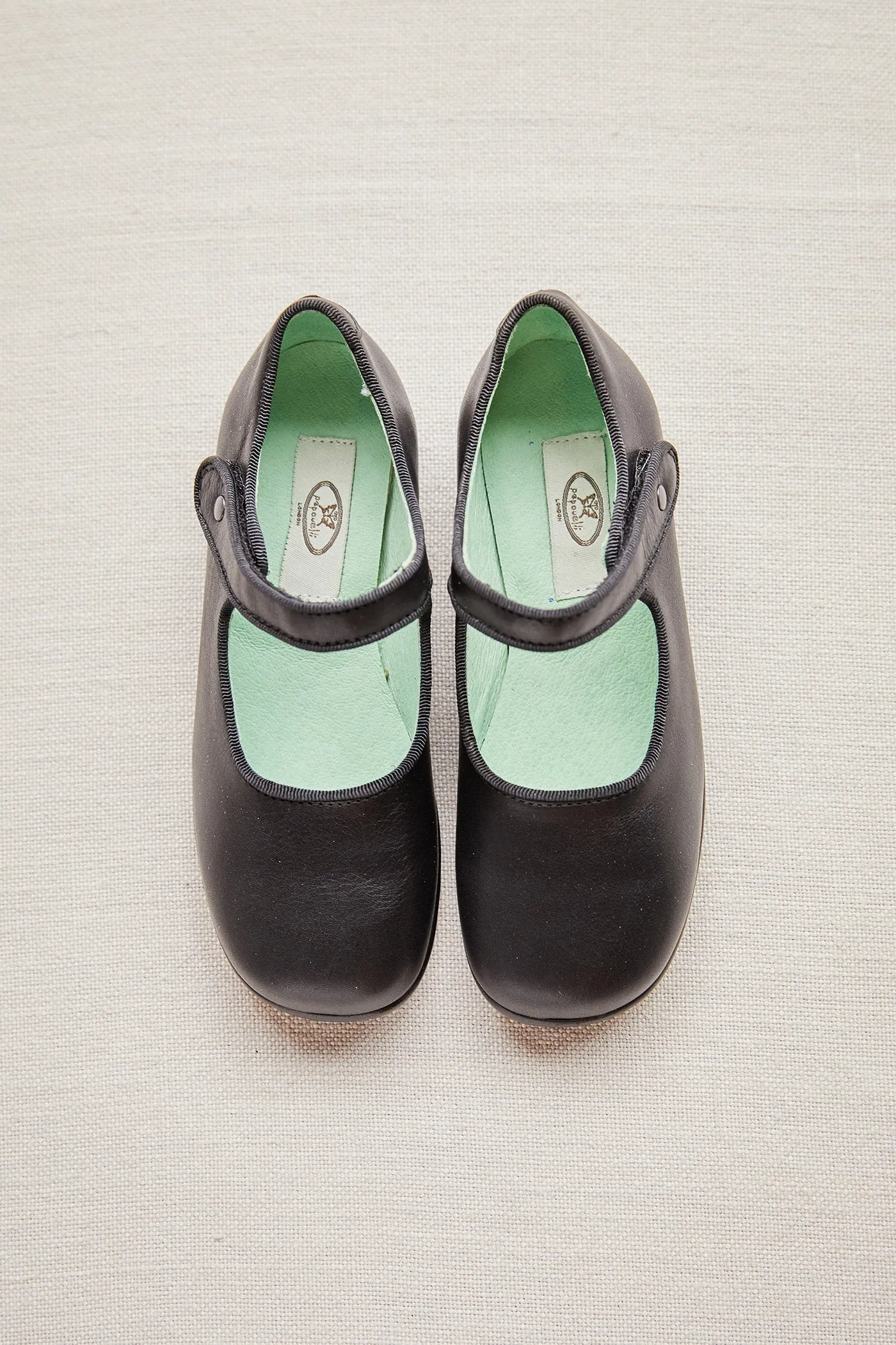 Papouelli Black Leather