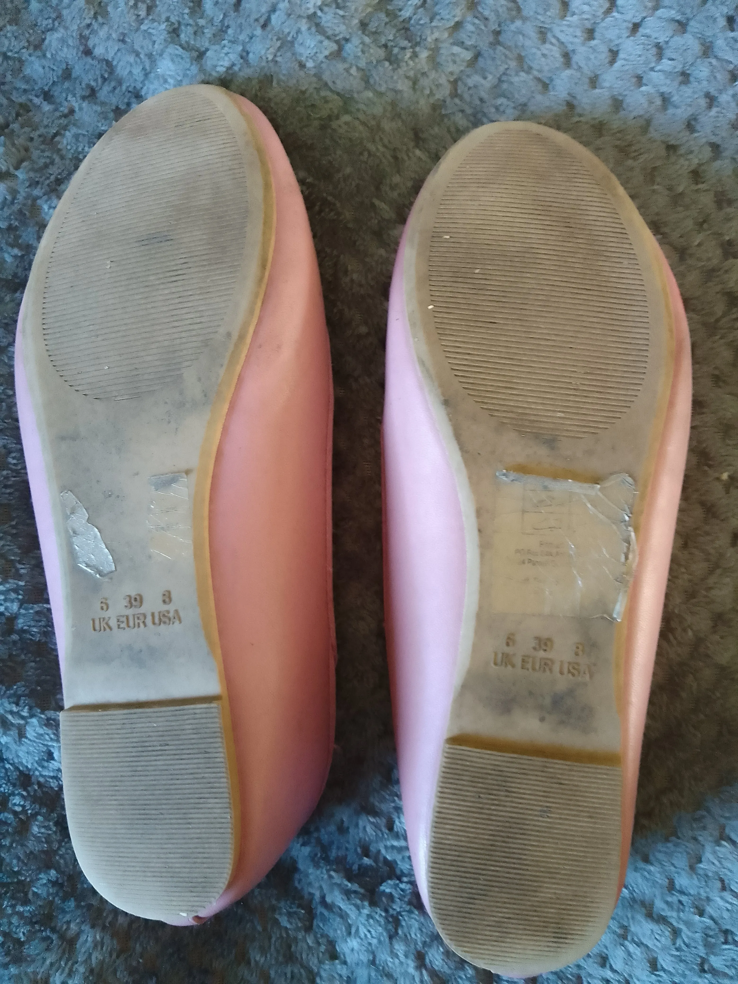 Pink Flats, ballerina style, UK5
