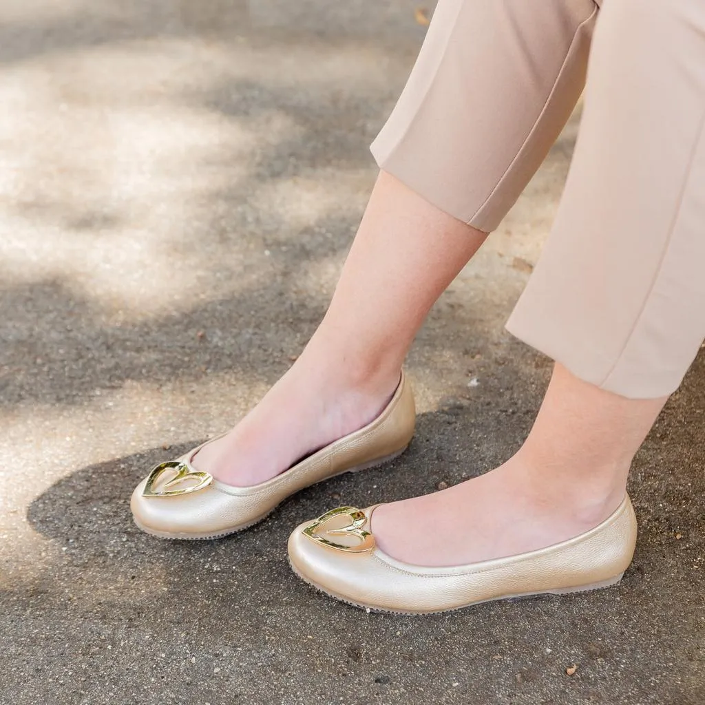 Pipa Ballerinas - Gold