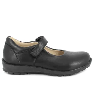 Primigi Girls School Shoe Black Leather 6941022