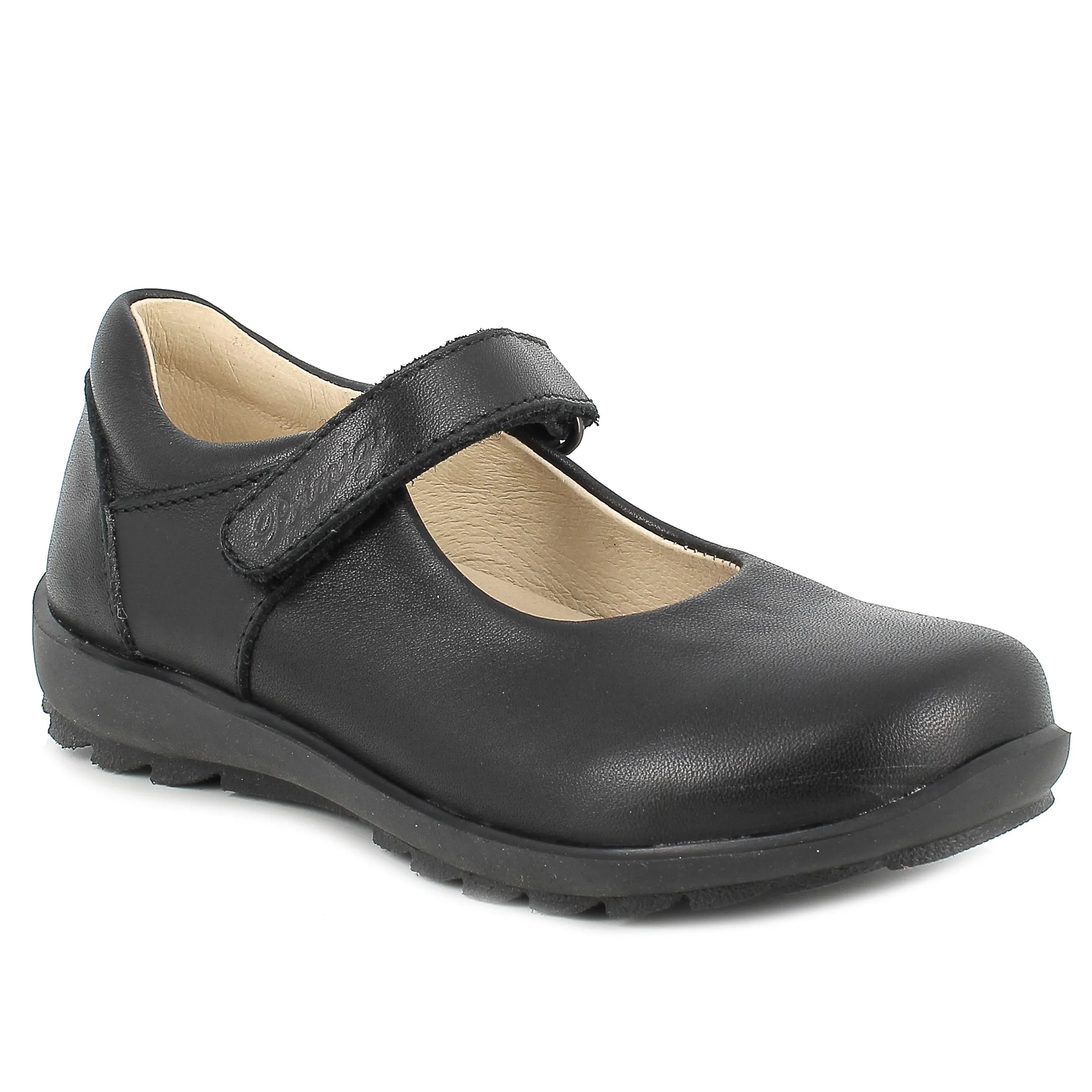 Primigi Girls School Shoe Black Leather 6941022