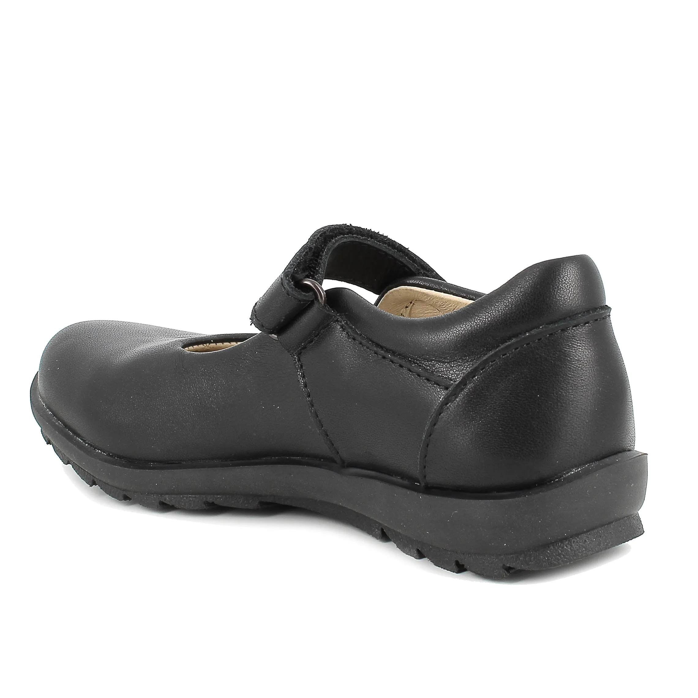 Primigi Girls School Shoe Black Leather 6941022