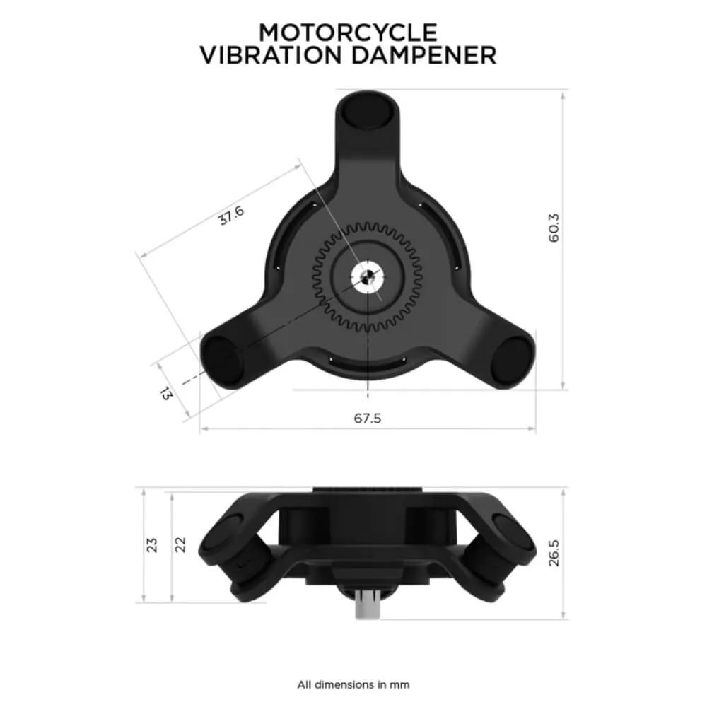 Quad Lock Motorcycle Vibration Dampener