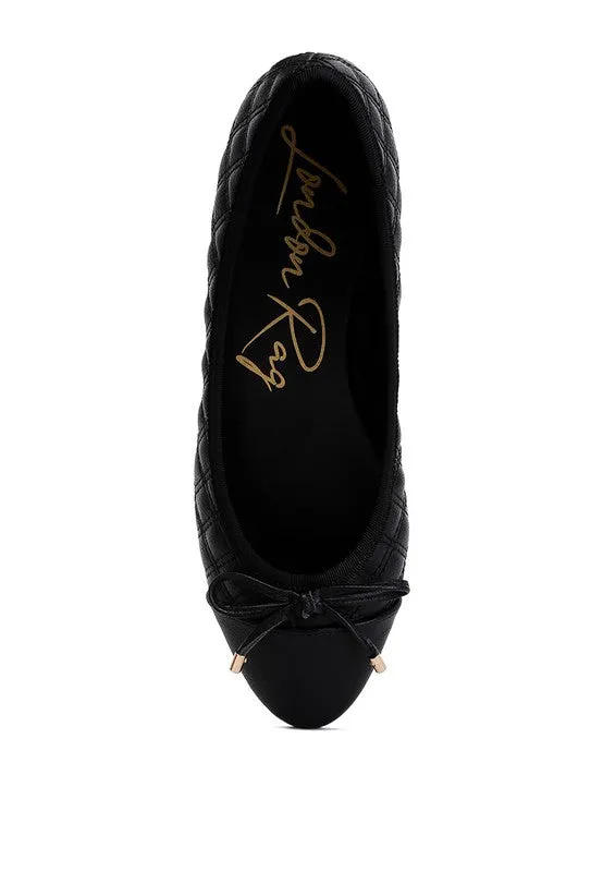 Quilted Leather Ballerinas