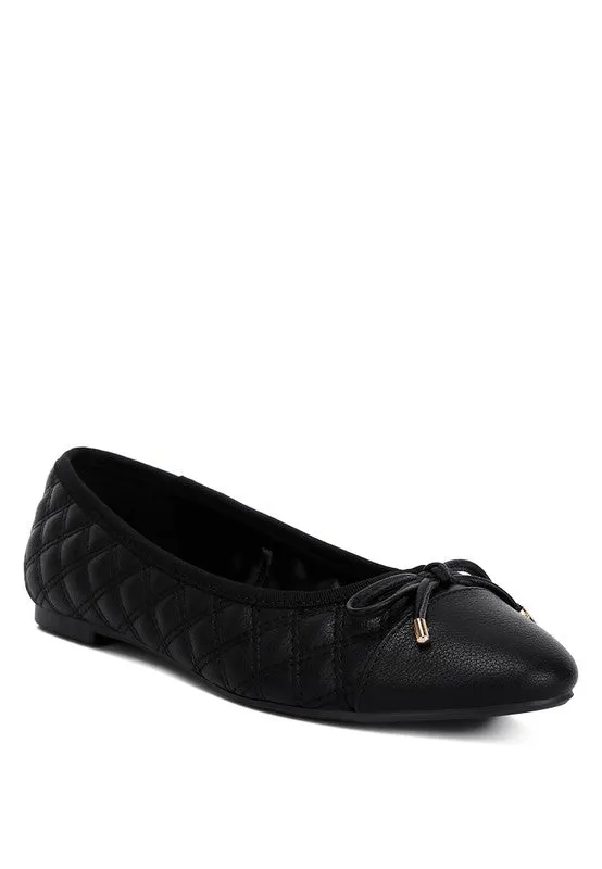 Quilted Leather Ballerinas