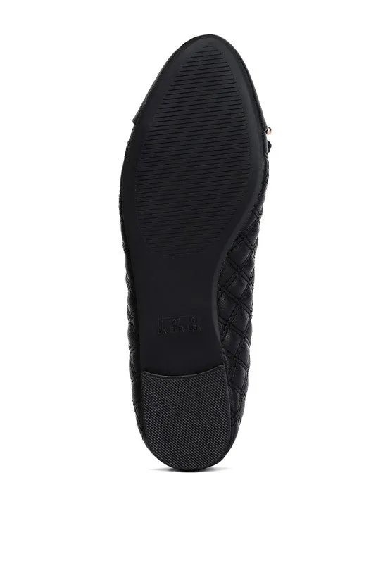 Quilted Leather Ballerinas