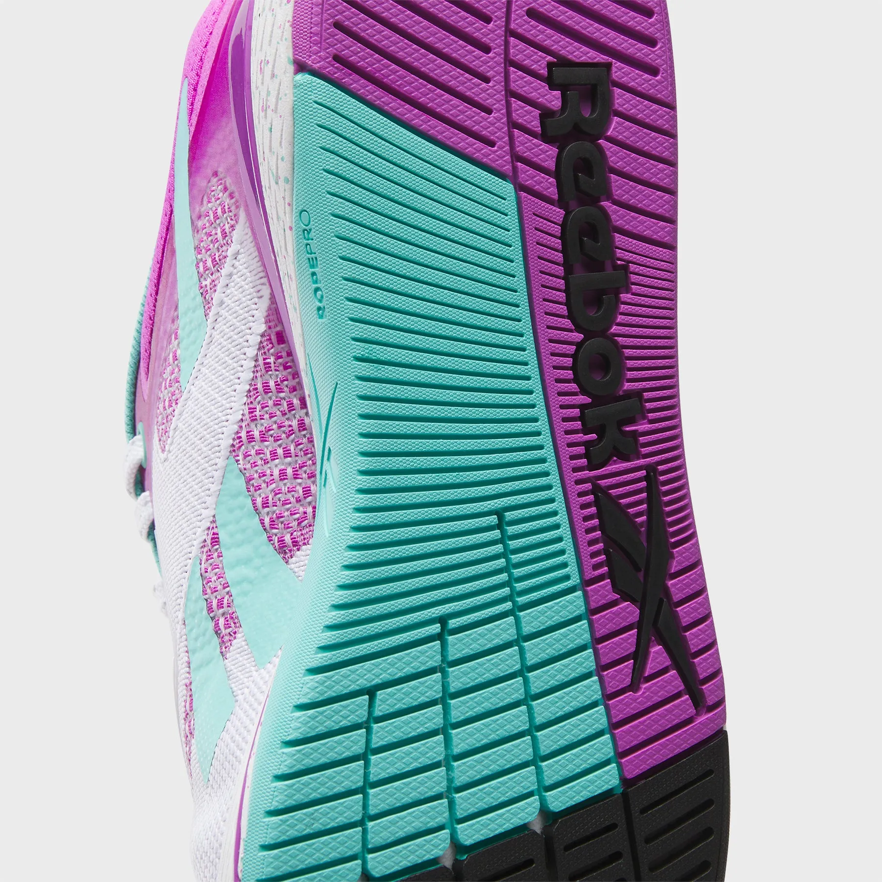 REEBOK - NANO X5 - WOMEN'S - FTW WHITE/PURPLE RAVE/AI AQUA