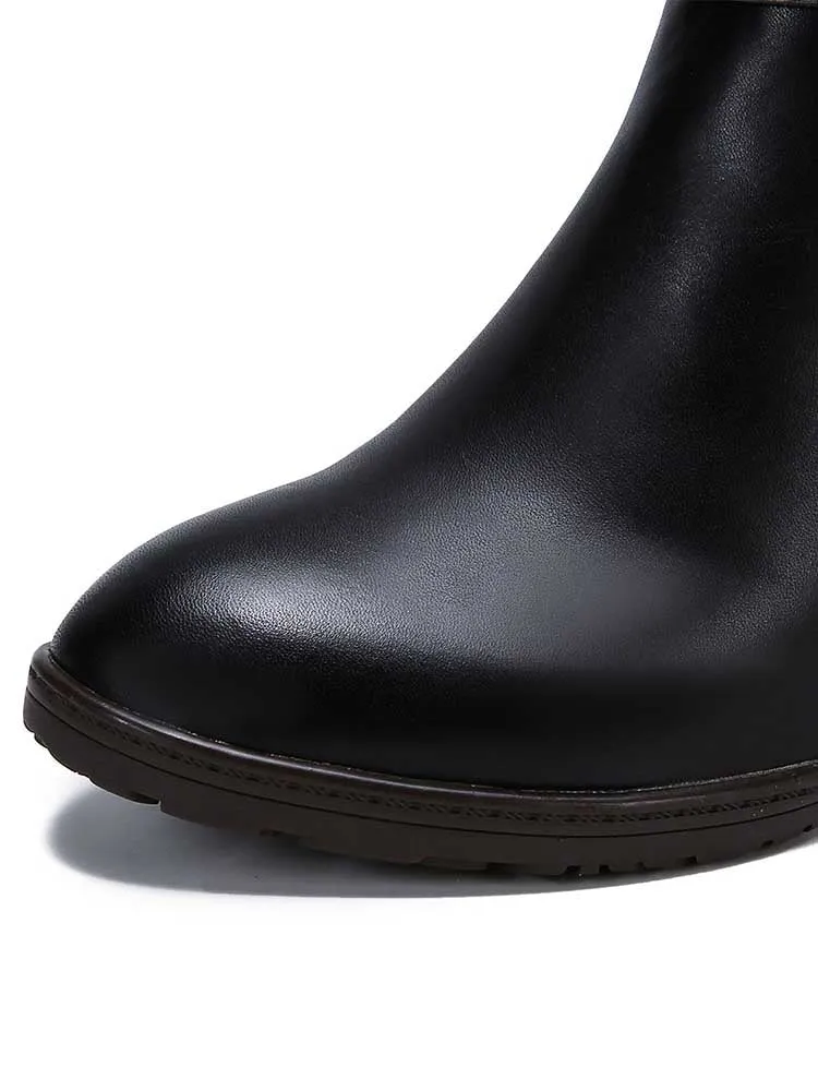 Rylan Handmade Floral Embossed Ankle Boots