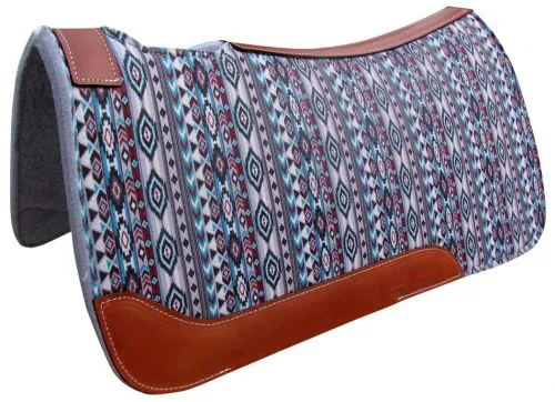 Showman 31x32 Navajo Printed Solid Felt Saddle Pad