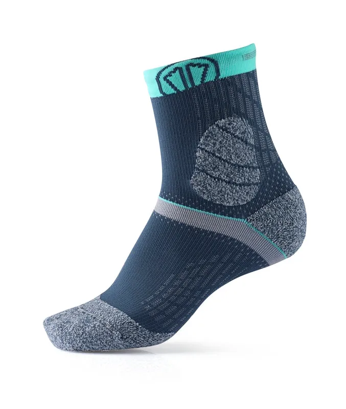 Sidas Trail Protect Grey & Turquoise Trail Running Socks