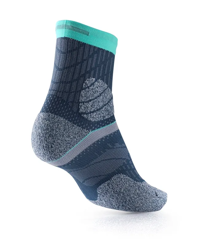Sidas Trail Protect Grey & Turquoise Trail Running Socks