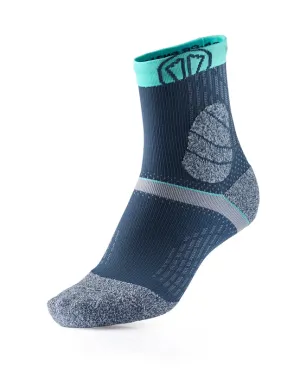 Sidas Trail Protect Grey & Turquoise Trail Running Socks