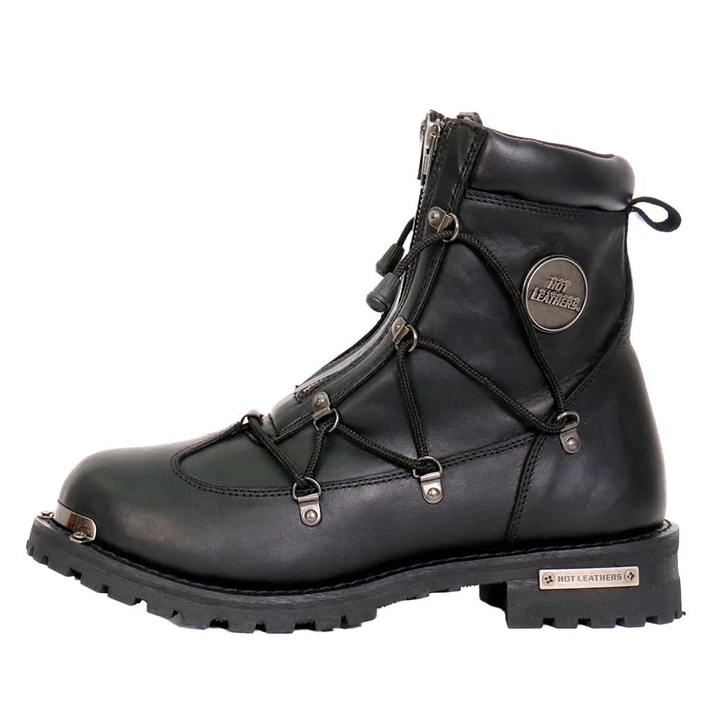 Side Lace Zipper Boot