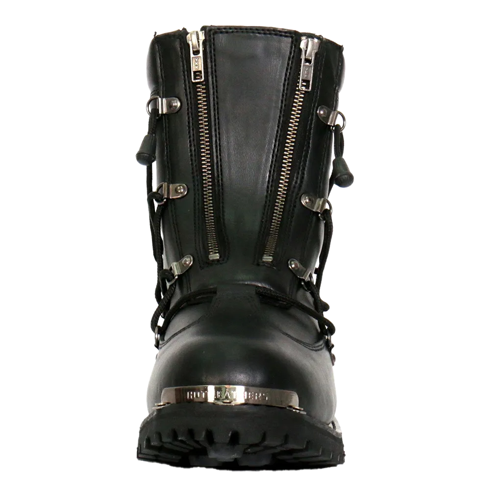 Side Lace Zipper Boot