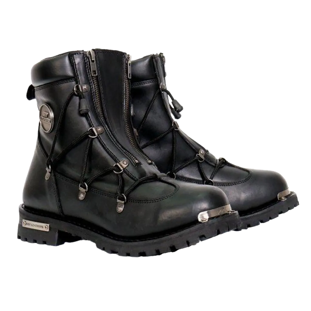 Side Lace Zipper Boot