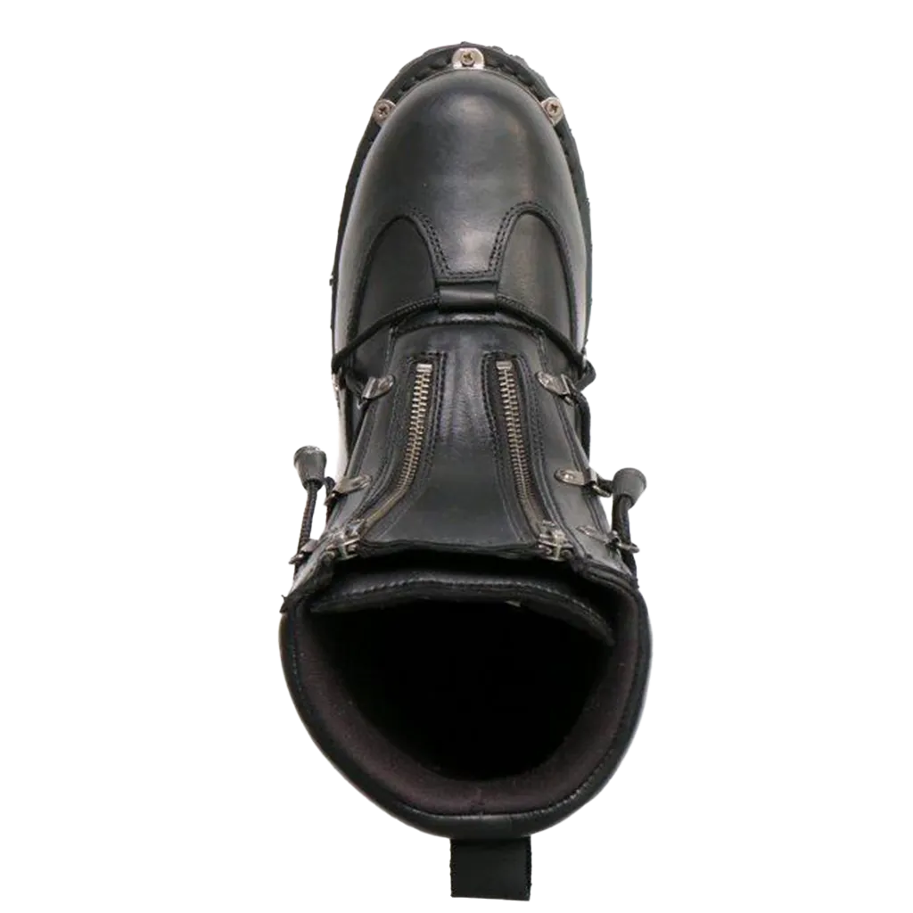 Side Lace Zipper Boot