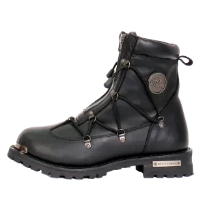 Side Lace Zipper Boot
