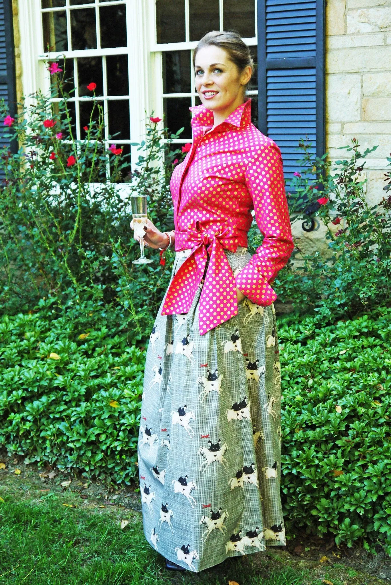 SIR THOMAS PINK SKIRT