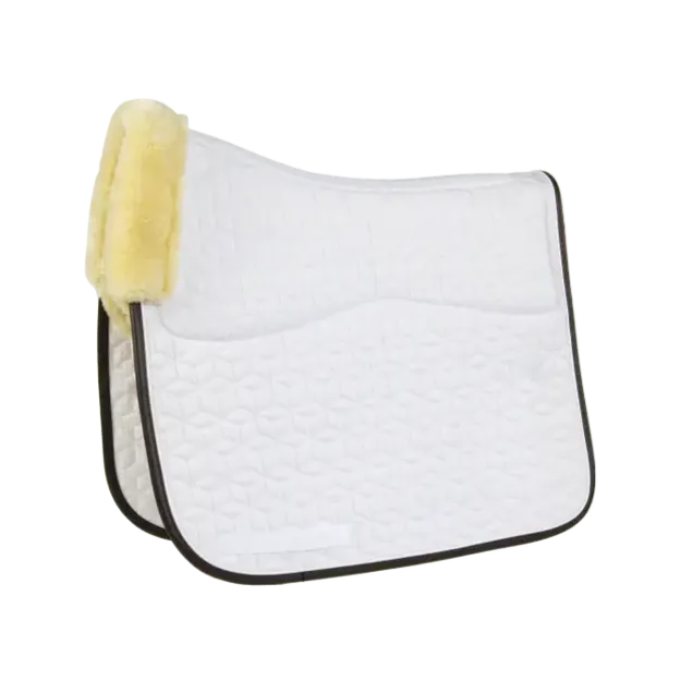Skin Friendly Dressage Saddle Pad - White