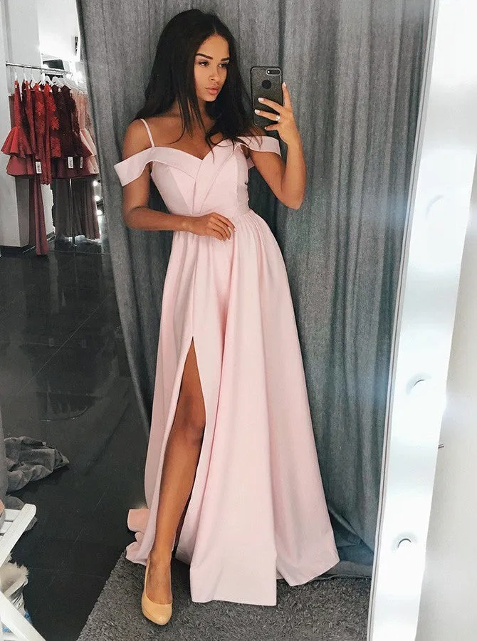 Spaghetti Straps Affordable Prom Dresses Long Evening Dresses for Women