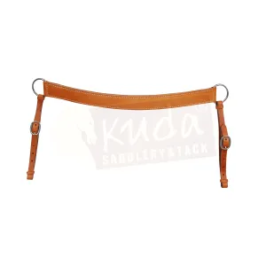 Straight Leather Breast Collar - Brown