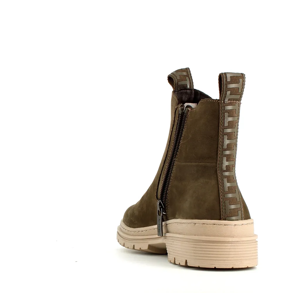 Tamaris Chelsea Ankle Olive Suede
