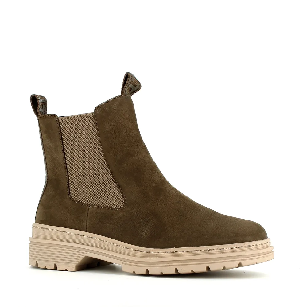 Tamaris Chelsea Ankle Olive Suede