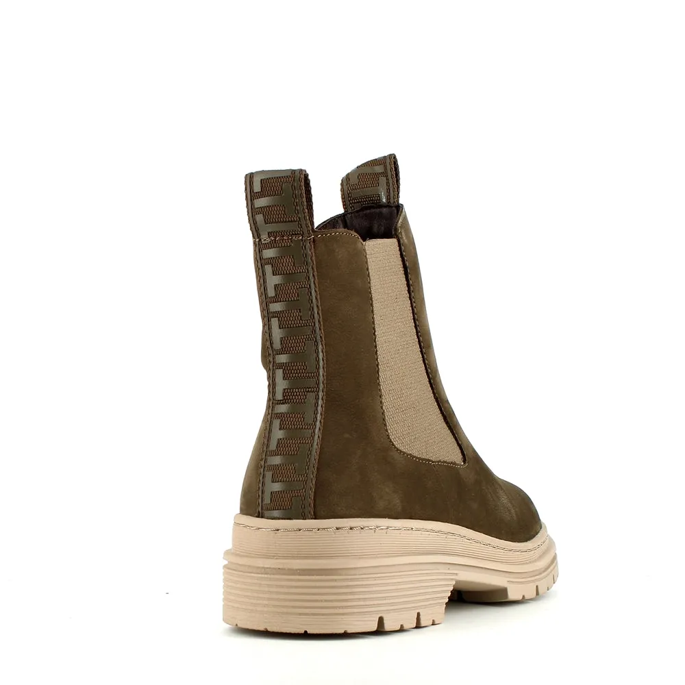 Tamaris Chelsea Ankle Olive Suede