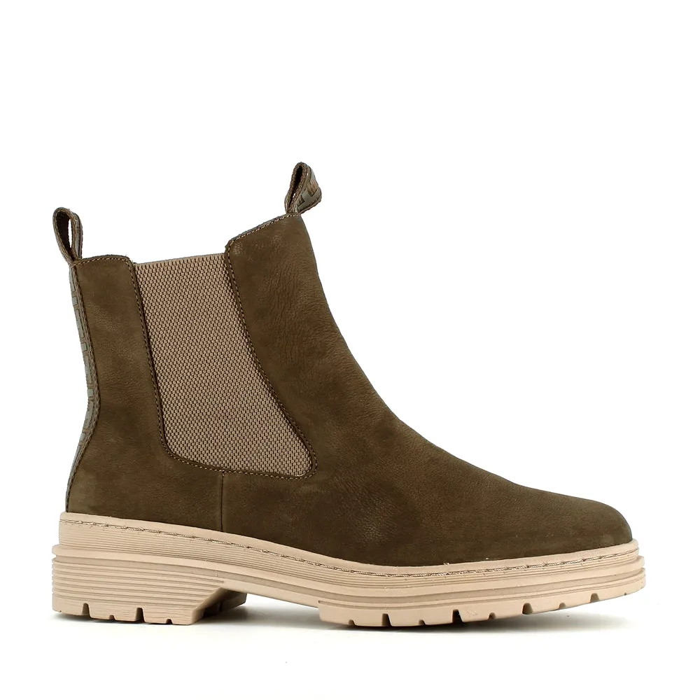 Tamaris Chelsea Ankle Olive Suede