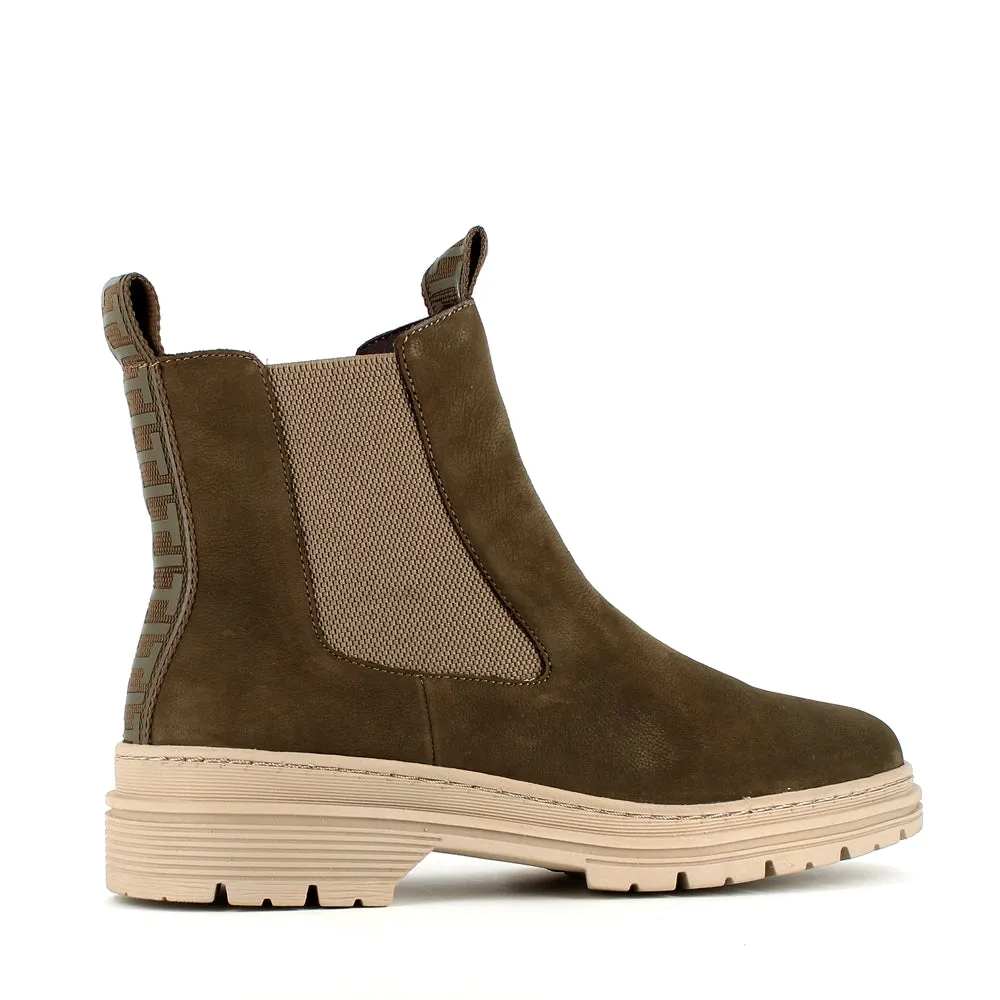 Tamaris Chelsea Ankle Olive Suede
