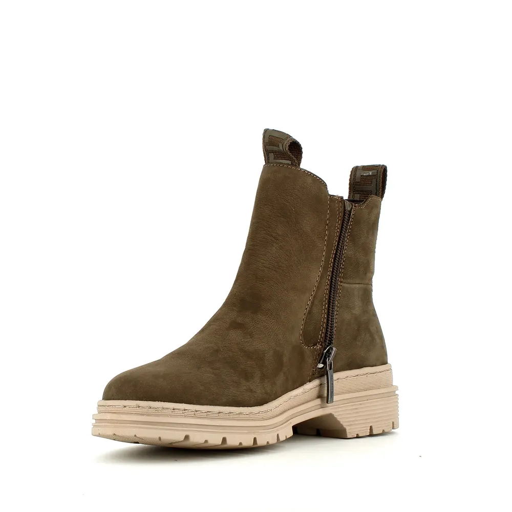 Tamaris Chelsea Ankle Olive Suede