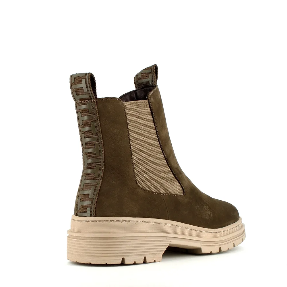 Tamaris Chelsea Ankle Olive Suede
