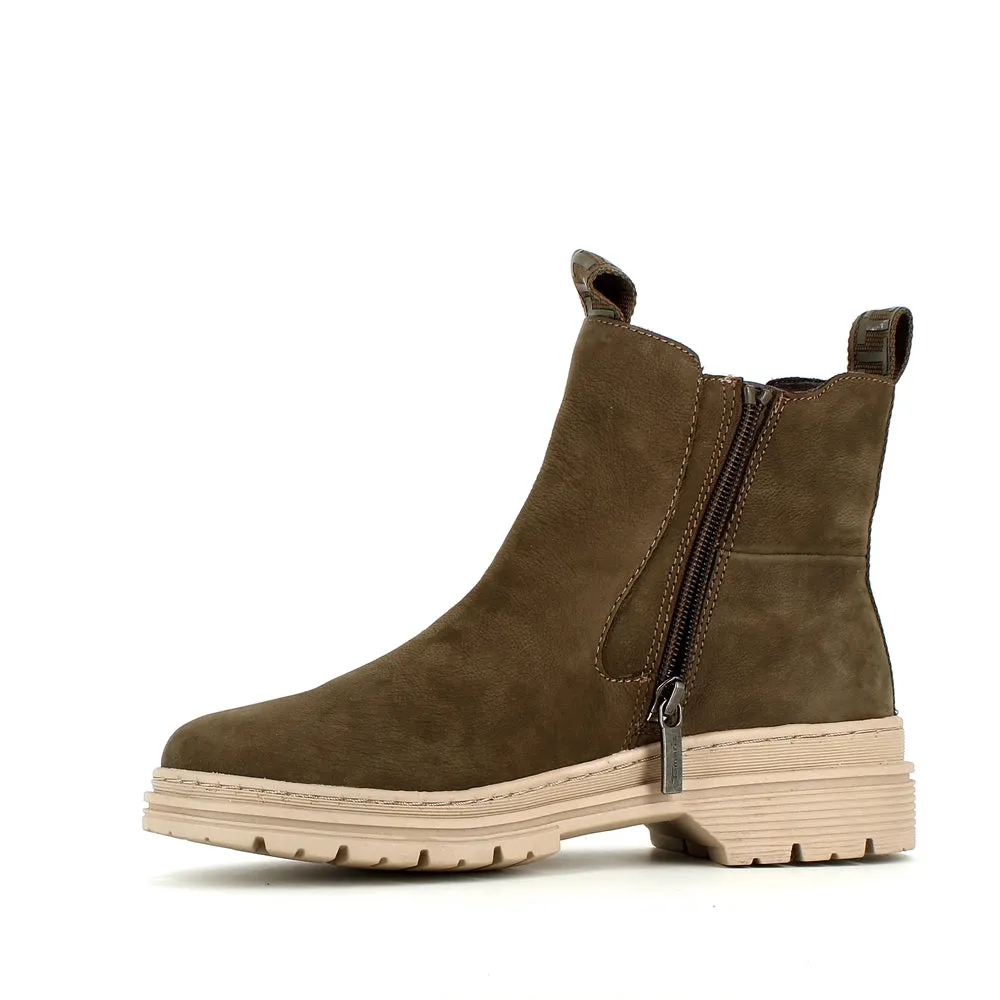 Tamaris Chelsea Ankle Olive Suede