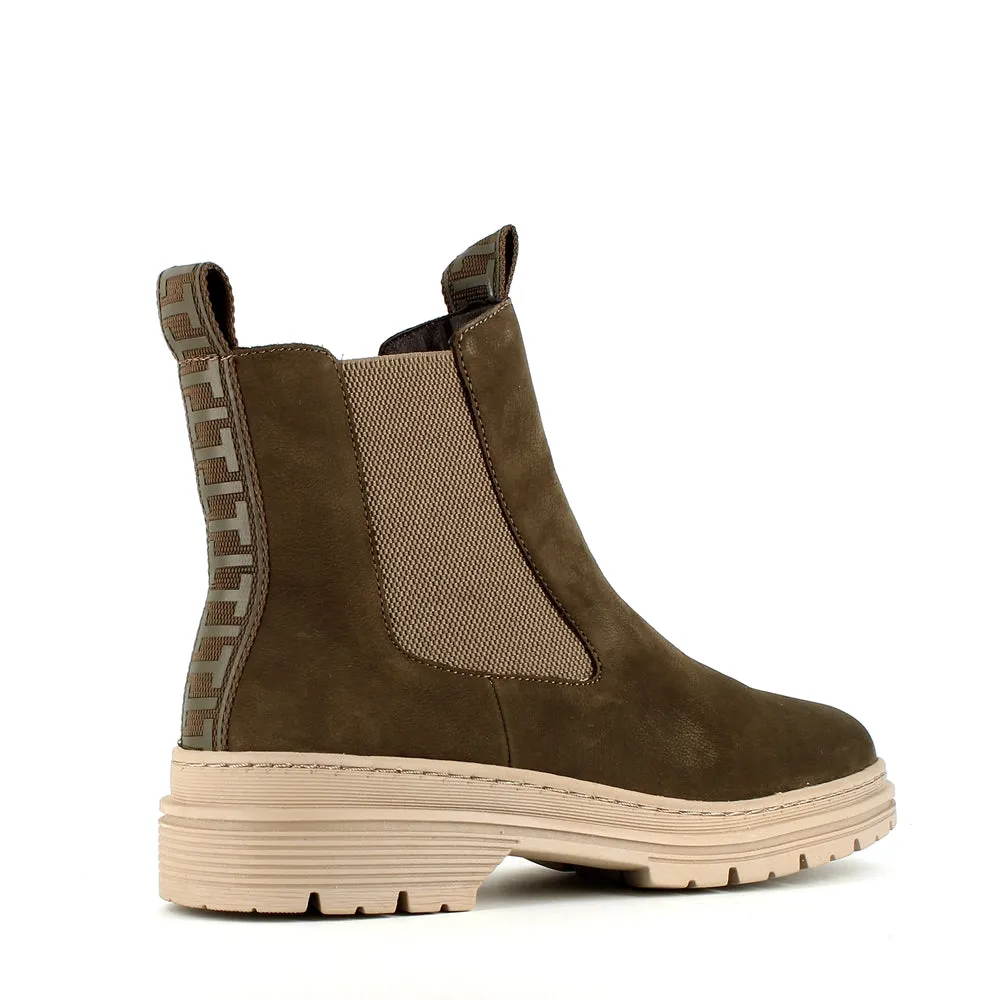 Tamaris Chelsea Ankle Olive Suede