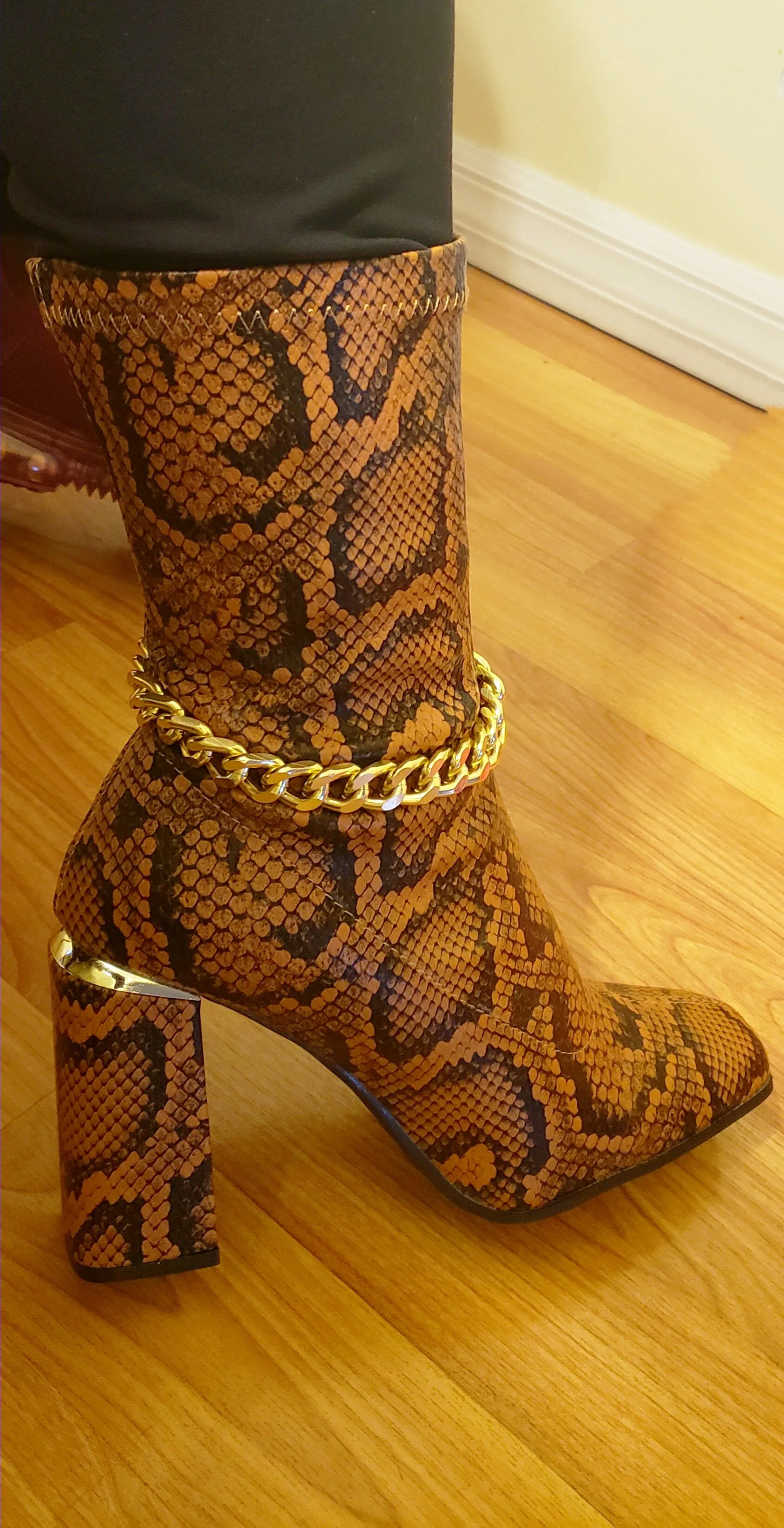Tamed Snakeskin Boots